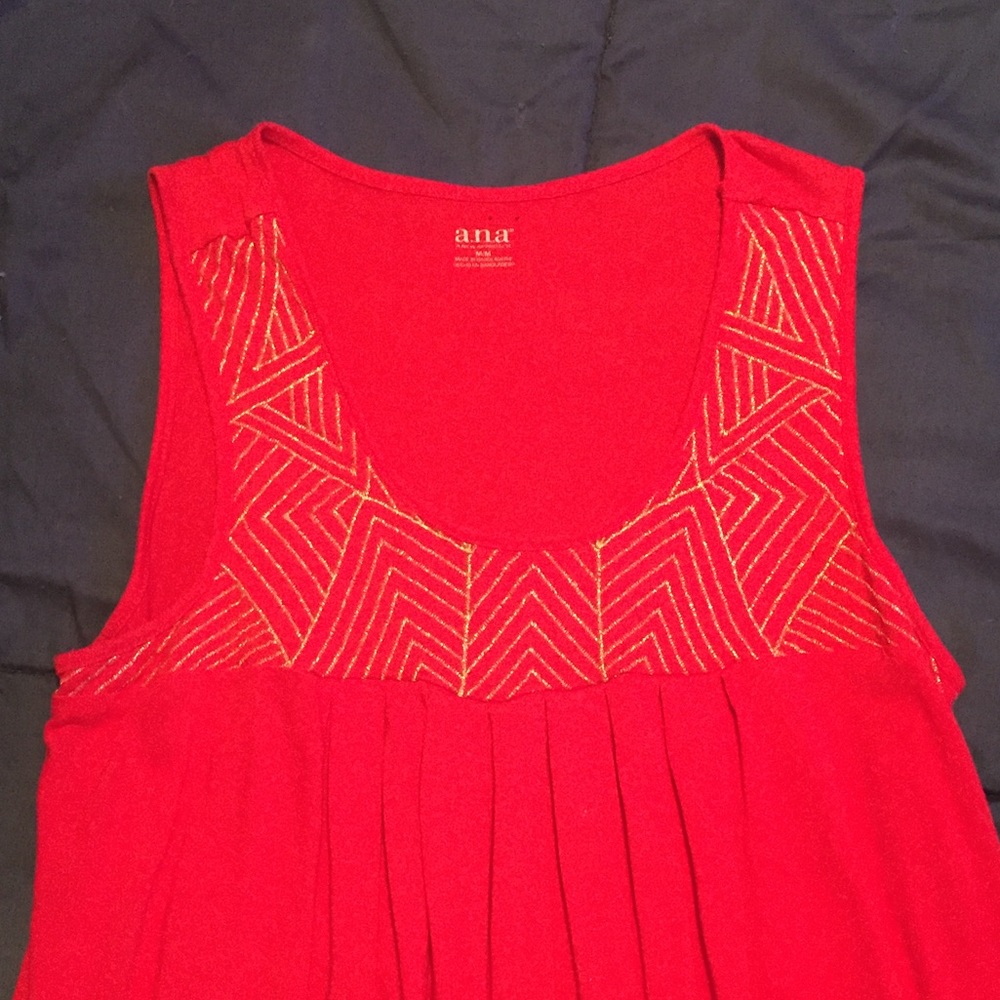 Red and Gold tank